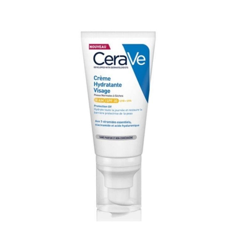 CeraVe Crème Hydratante Visage SPF30 Peau Normale à Sèche | 52ml