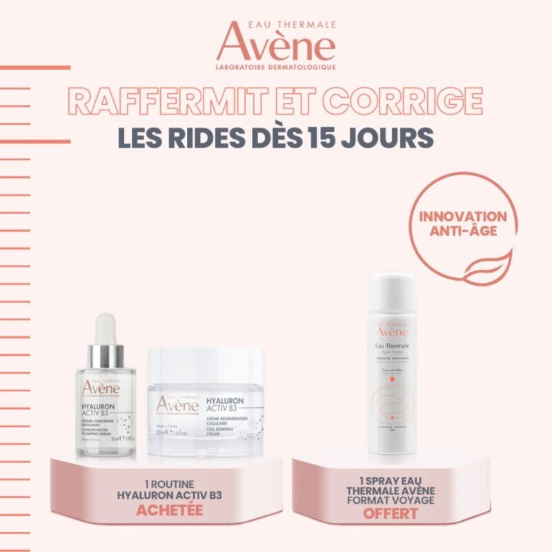AVÈNE HYALURON ACTIV B3 CRÈME RÉGÉNÉRATION CELLULAIRE 50ML + SÉRUM HYALURON 30 ML