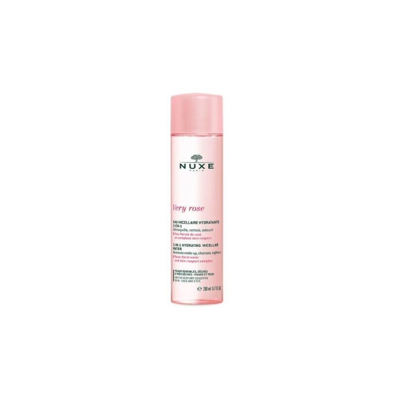 NUXE VERY ROSE Eau Micellaire Apaisante 3 en 1 200ml – Toutes Peaux même Sensibles