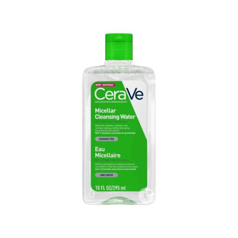 CeraVe Eau Micellaire Démaquillante Hydratante Peau Normale à Sèche | 295ml