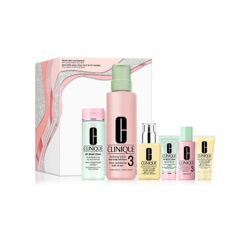 CLINIQUE COFFRET UNE BELLE PEAU CHEZ VOUS ET EN VOYAGE