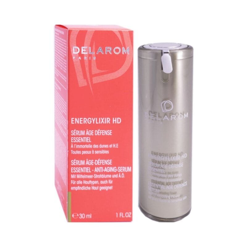 DELAROM ENERGYLIXIR HD SERUM AGE DEFENSE ESSENTIEL À L’IMMORTELLE DES DUNES ET H.E TOUTES PEAUX SENSIBLES 30 ML