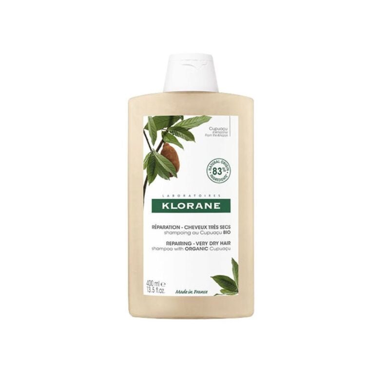 Klorane – Shampoing Réparation au Cupuaçu BIO – Cheveux très secs 400ml