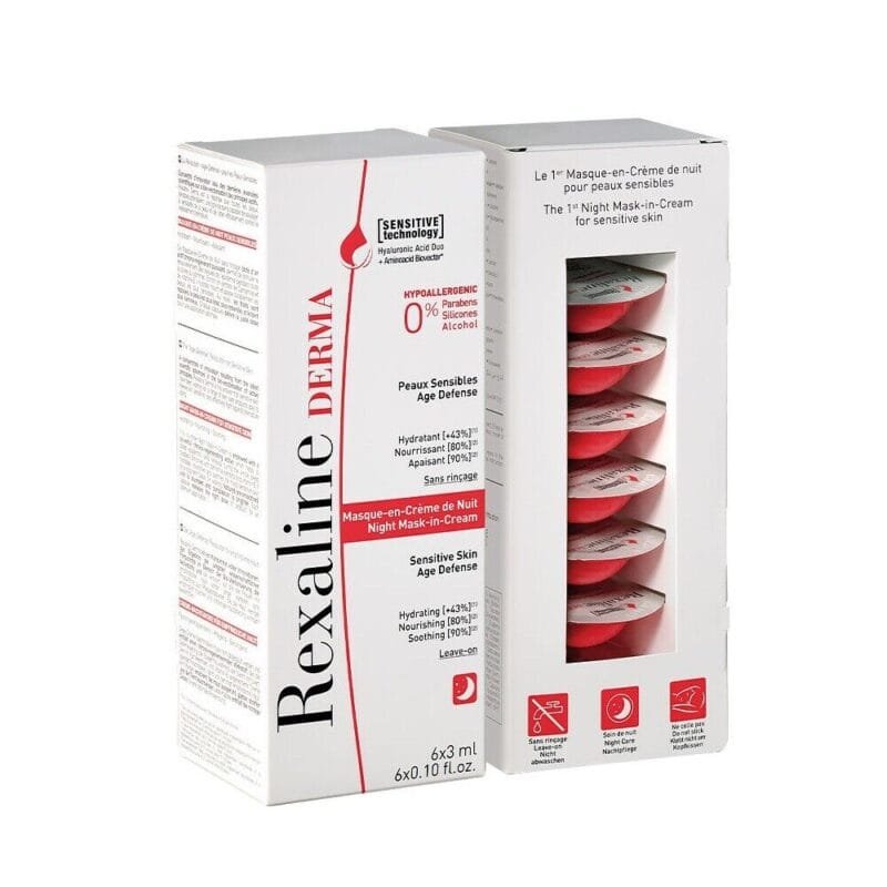 REXALINE DERMA NIGHT MASK-IN-CREAM – 6X3ML