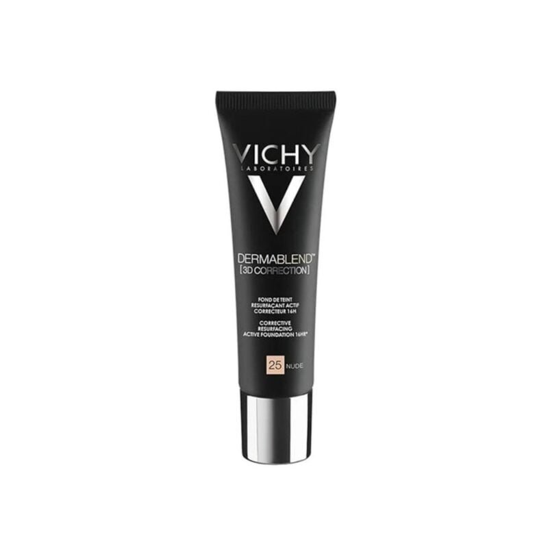 Vichy Dermablend Fond de Teint Correction 3D SPF25 Peau Grasse Acnéique 25 NUDE | 30ml