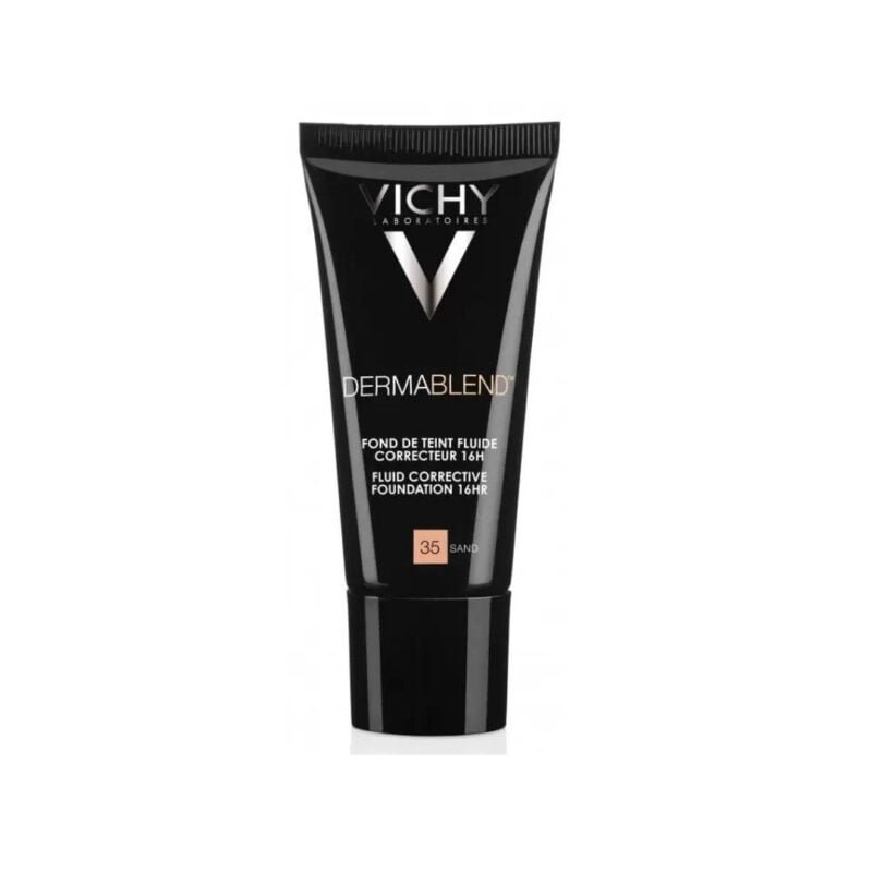 Vichy Dermablend Fond de Teint Fluide Correcteur SPF35 Tous Types de Peaux 35 SAND | 30ml